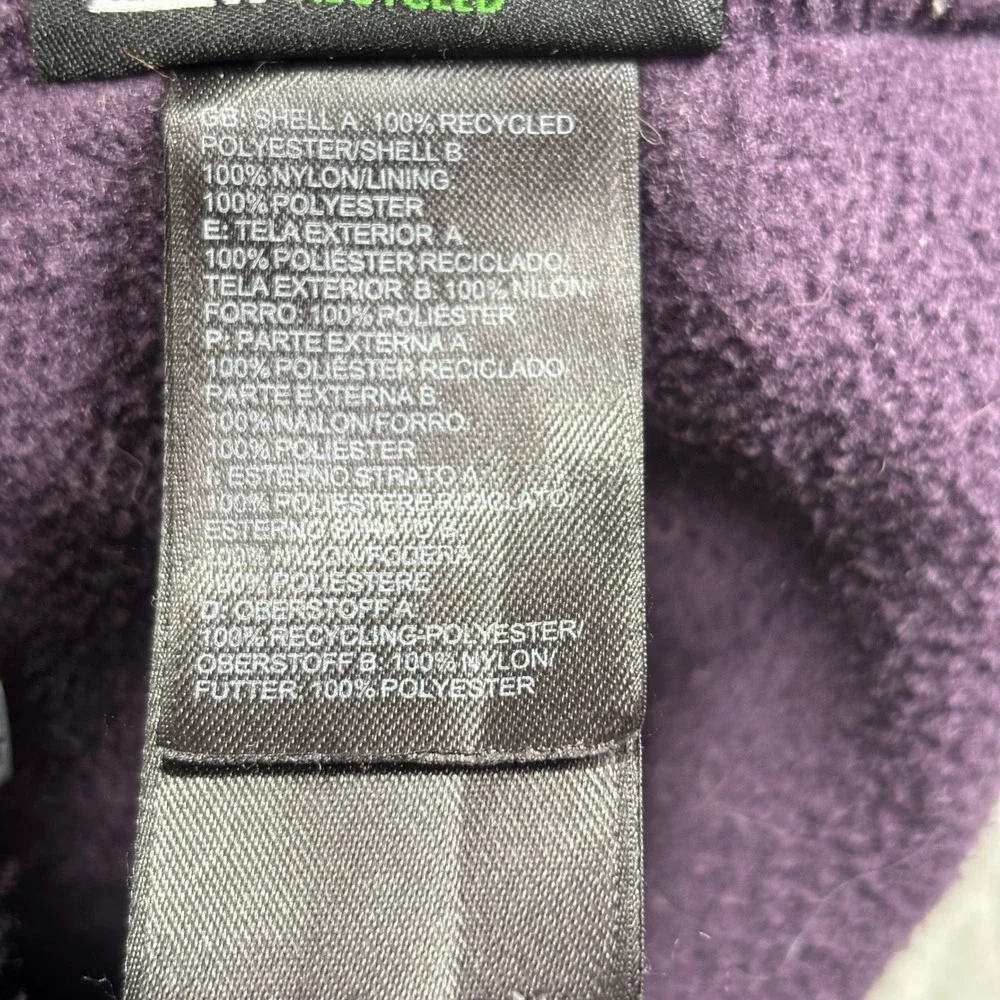 The North Face Denali Jacket Men XL Purple Gray Fleece Full Zip Outdoor Coat